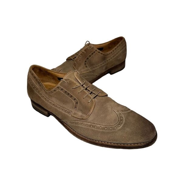 Men’s Harris 1813 Barney’s New York dress shoes Brown rustic color-way size 11 - Picture 3 of 9